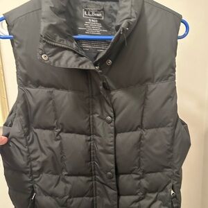 L.L. Bean Women's Dark Gray Quilted Vest